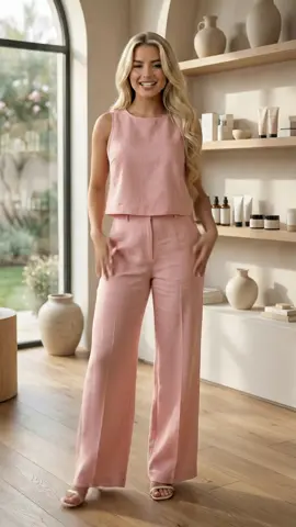 Conjunto de Linho Perfeito! Estilo, conforto e preço inacreditável. Só na TikTok Shop. #Desconto #Moda #TikTokShop #foryou #lookconfortável   