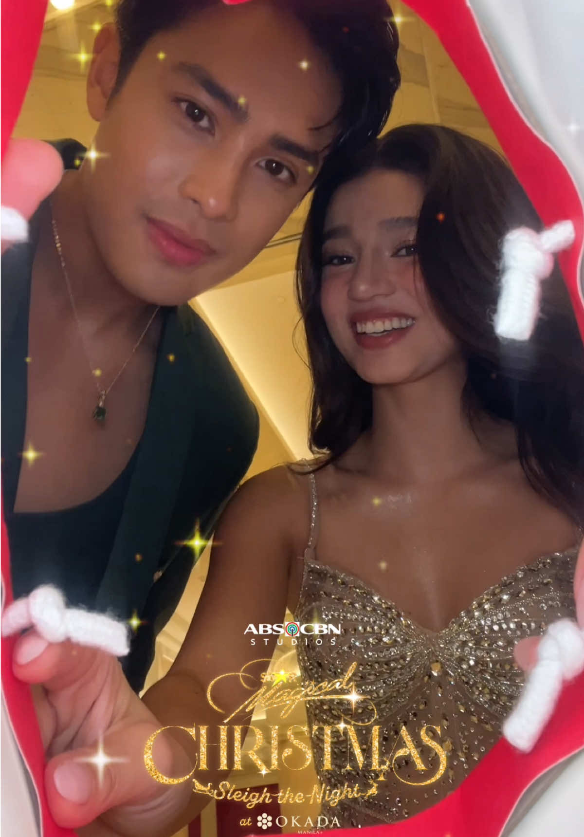 Merry Christmas from Donny and Belle ✨💖  #StarMagicalChristmas2025  #SleighTheNight #DonBelle #DonnyPangilinan #BelleMariano 