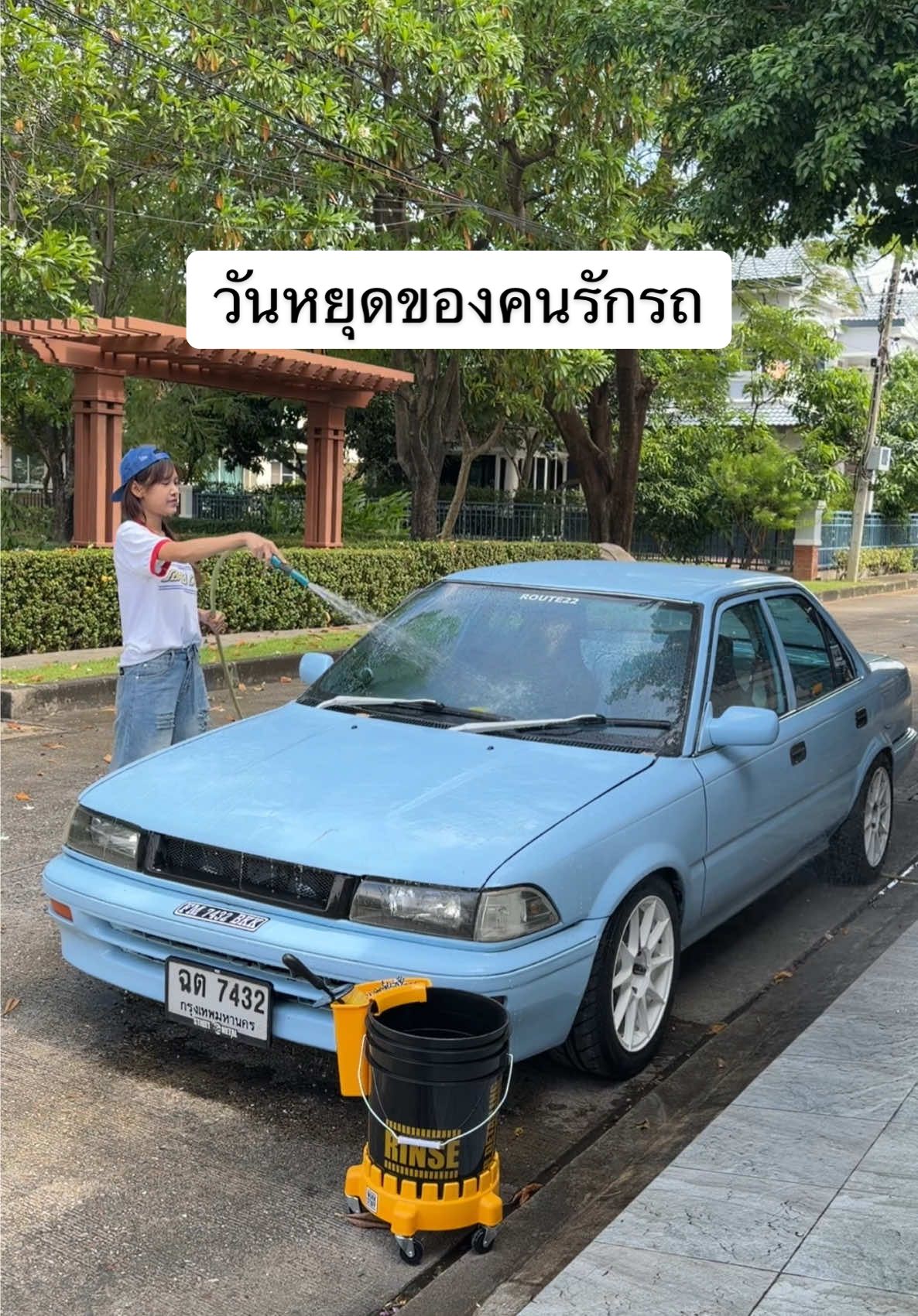 วันหยุดของคนรักรถ อากาศดี ๆ แบบนี้ ล้างรถกันค่ะ 🧼🚗  #พัดลมเทอร์โบ #pumpkin #pumpkintools #tiktokรักรถ #ล้างรถ 