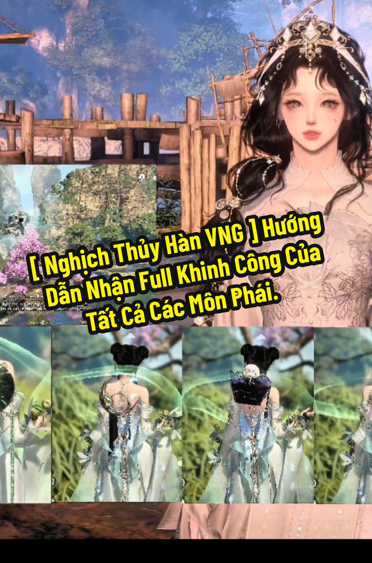 Hướng Dẫn Nhận Full Khinh Công Và Toàn Bộ Phụ Kiện Siêu Xinh Của Tất Cả Các Môn Phái. #NghịchThủyHàn #swordofjustice #xuhuong #khinhcongnghichthuyhan 