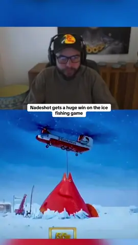 Nadeshot gets a huge win on the ice fishing game #kickstreaming 