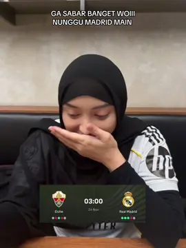 Lama bangett dah jam 3, Ga sabar liat madrid on fire lagi😂