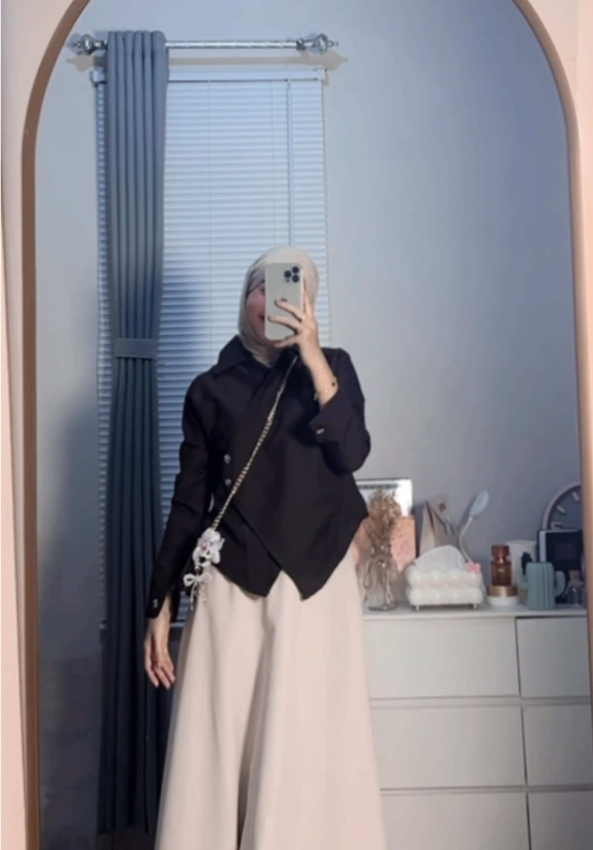 Fitcheck🤎✨ #OOTD #ootdhijab #blouse #foryou #fyp 