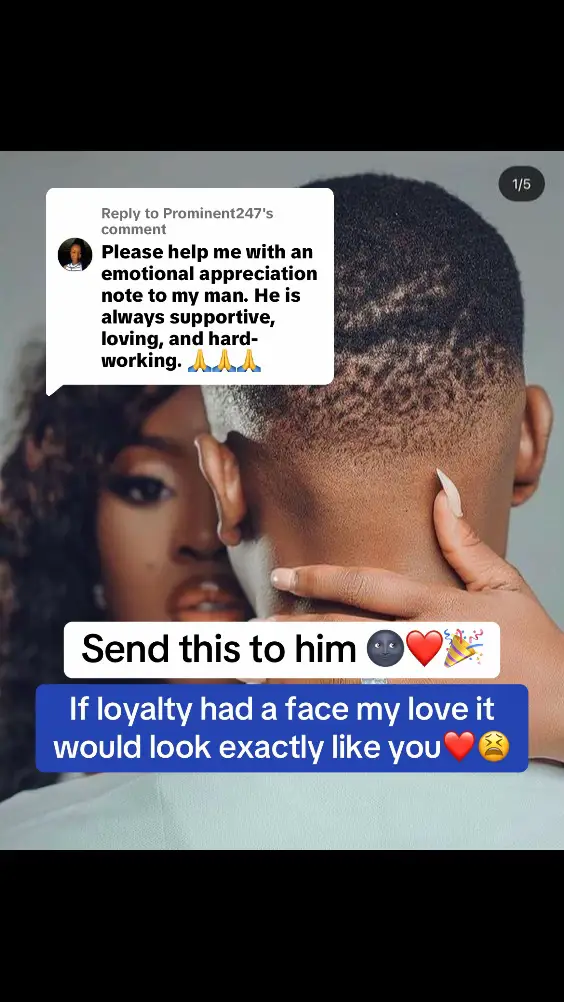 Replying to @Prominent247 My love, I just want to take a moment to appreciate you… not for what you’ve done alone, but for who you are to me. You are supportive in ways words can’t fully explain, loving in ways only my heart understands, and hard-working in ways that make me admire you every single day. Thank you for being my safe place… the one person I can lean on without fear, the one soul that reminds me I’m not alone. You carry so much on your shoulders, yet you still find space to love me, cheer me on, and make my world softer. I see your efforts. I feel your love.  I cherish your presence. And I’m grateful, deeply, endlessly grateful, to call you mine. You deserve every good thing life has to offer. And I’ll keep praying for you, supporting you, and loving you with everything in me. Thank you for being my man. Thank you for being my peace. Thank you for being you. With all my love, Your woman ❤️