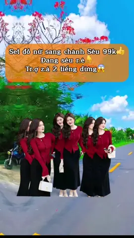 Set áo thun tăm dáng ôm mix chân váy đuôi cá sang chảnh👇❤️ #setdonusangchanh #setvayxinh #setdonuxinh #vayduoica #aolentam 