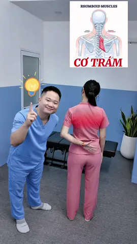 Tăng sức mạnh cơ trám, giảm đau lưng giữa. Tập cùng em Mạnh nhé💪🏻#vuducmanh76 #tips #rhomboidpain 