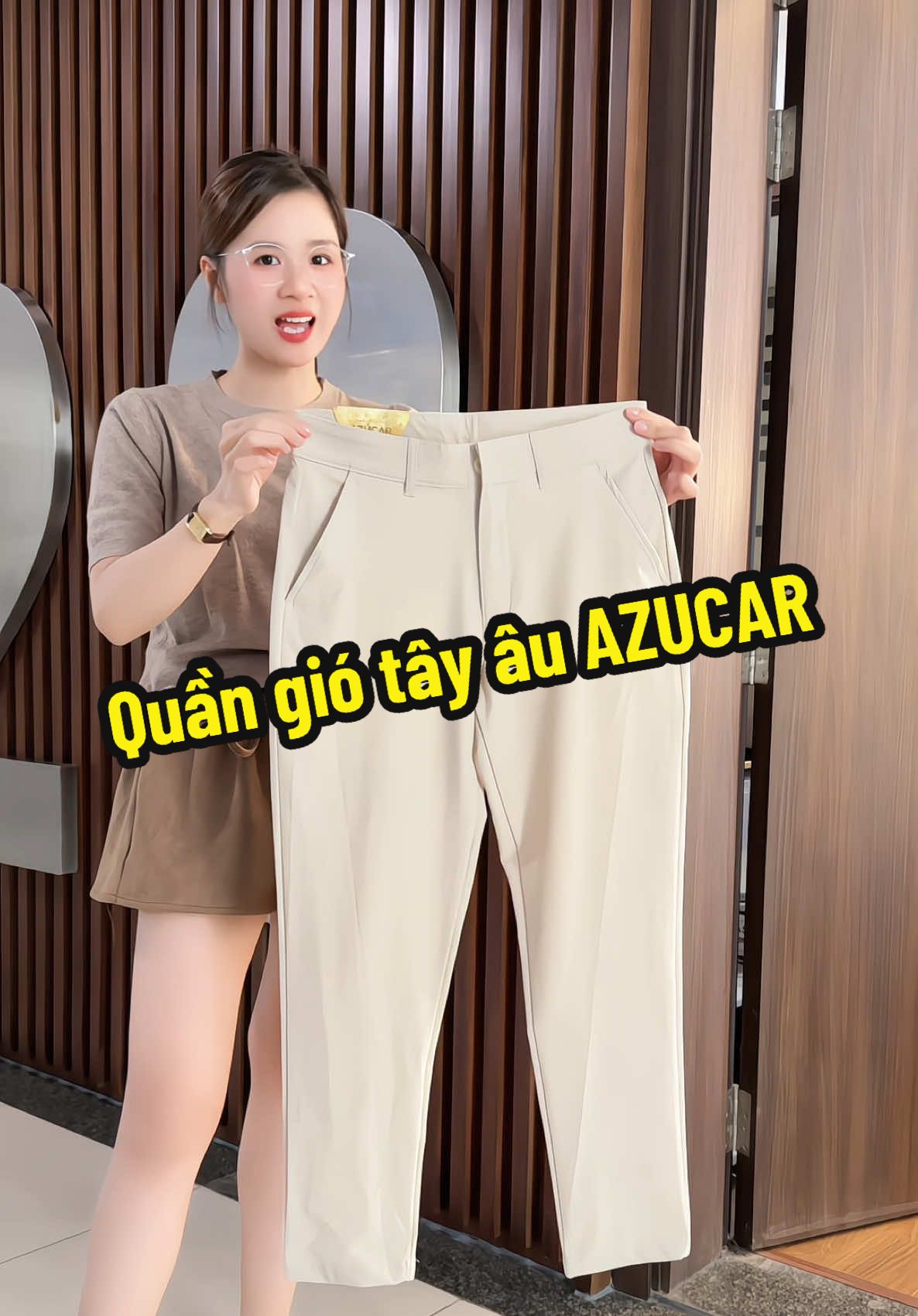 Quần gió dáng âu co giãn tốt - cản gió tốt #AZUCAR #phuongvinguyen #phuongsongsinh #Quangio #quantayau 