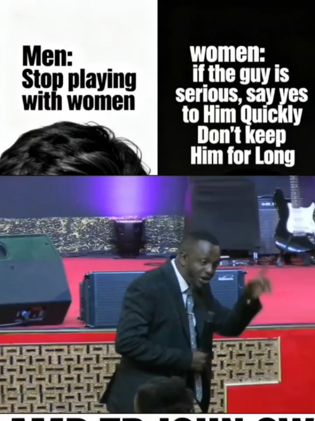 Men: Stop playing with women women: if the guy is serious, say yes to Him Quickly Don't keep Him for Long@Ambassador John CW (GCOP) @Eva cw #Marriage #Relationships #Godlymarriage #johncw #ambjohncw 