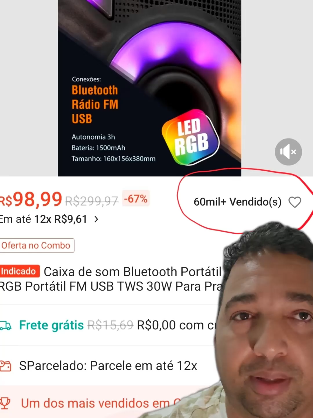 🔊 Caixa de Som Bluetooth Portátil 30W – Explosão de Som + LED RGB | Ideal para Praia, Festa e Viagem   #blachfriday  #blackfridayamazon #blackfridaymercadolivre  #blackfridaybr #esquentablackfriday Se você está procurando a melhor caixa de som Bluetooth portátil para curtir em qualquer lugar, esta é a opção perfeita! Com 30W de potência real, LED RGB, modo TWS, rádio FM, entrada USB, bateria duradoura e design resistente, ela se tornou uma das mais buscadas do momento. 💥 Som alto, grave forte e zero distorção 🌈 Iluminação LED RGB sincronizada com a música 🎧 Bluetooth 5.0 com conexão rápida 📻 Rádio FM integrado 🔌 USB / Aux / Cartão TF 🔗 Função TWS — conecte duas caixas e dobre a potência 🏝️ Perfeita para praia, viagens, festas, churrasco e academia 🔋 Bateria de longa duração Caixa de som bluetooth potente, caixa de som portátil 30W, caixa de som com LED RGB, caixa de som para festa, caixa de som para praia, caixa de som TWS, caixa de som barata e potente, caixa de som com grave forte, caixa bluetooth com USB, melhor caixa de som custo benefício.