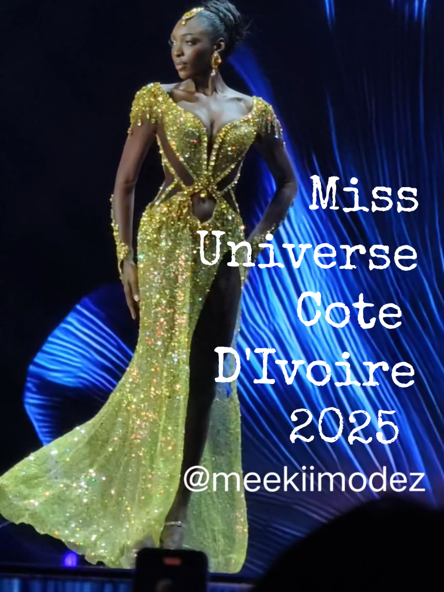 @olivia.yace Miss Universe Cote D'Ivoire  Miss Universe 2025  Preliminary : Evening Gown Competition  (Audience View - Right Stage) #missuniverse #missuniversecotedivore 