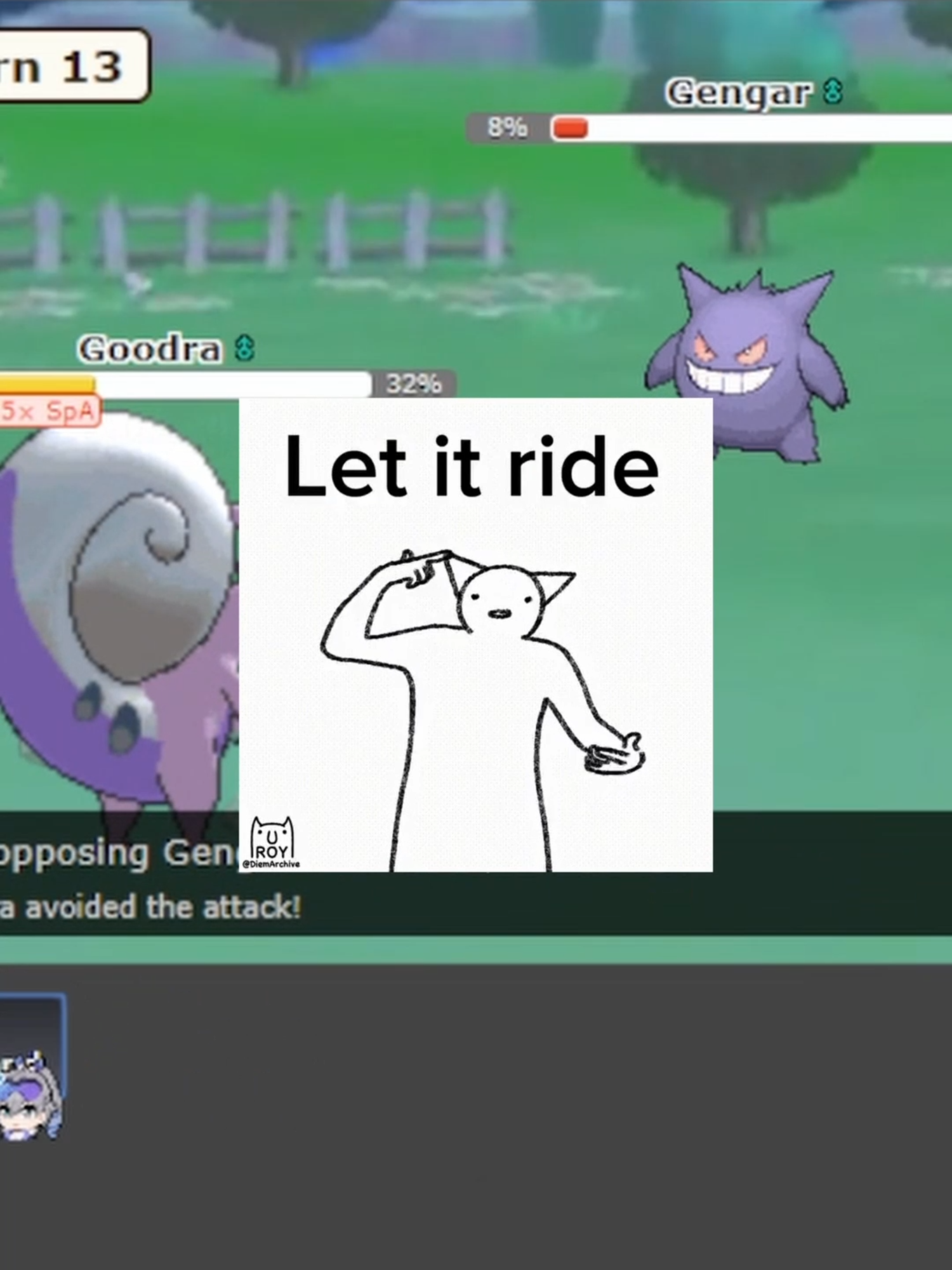 Goodra proves that luck is a skill #pokemon #fyp #fypシ #showdown