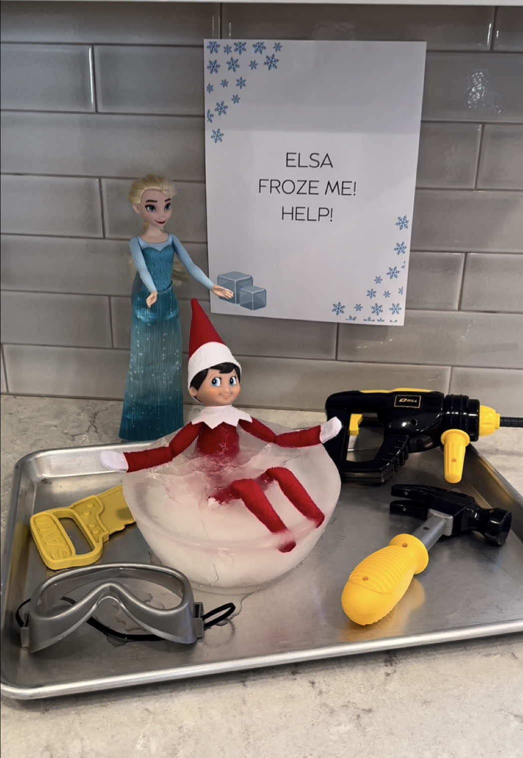 The ELF arrives in a WEEK! 🎉🎄Follow along for more ideas 🫶🏻🎅🏻 #holidaytraditions #ElfOnTheShelf #ChristmasMagic #holidaymagic #preschoolmom  