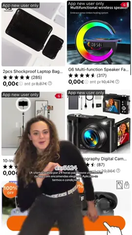 Tudo a 0€: 🔍dxr5624 na barra de pesquisa. ✨ A oferta é válida por 24 horas para novos utilizadores da app com encomendas elegíveis. Aplicam-se termos e condições.  🔗Link na bio : https://app.temu.com/k/ew7hm7v3ocy #temu #temupt #shoptemu #temufinds #blackfriday2025