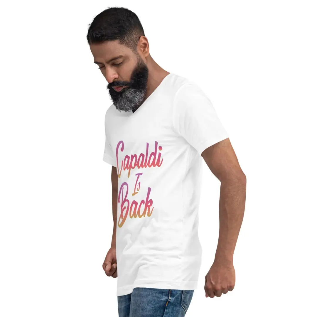 #lewiscapaldi #singer #concert #fyp #niallhoran Lewis Capaldi V-Neck T-Shirt - Unisex Short Sleeve Tee - Capaldi Is Back 18.0 GBP Alcyone213k