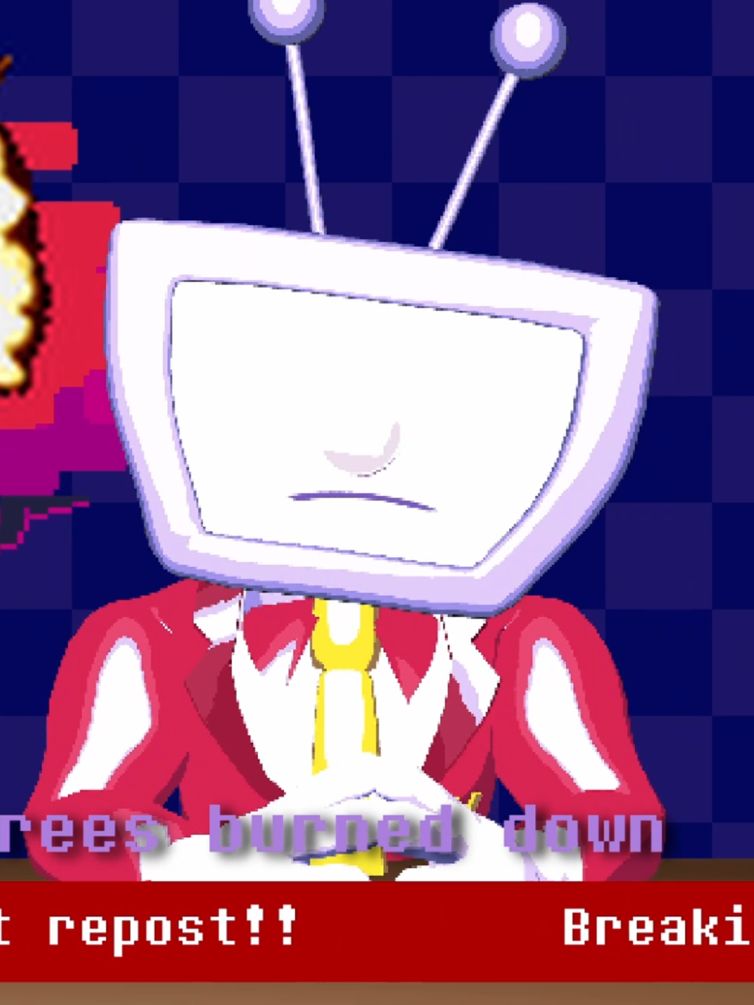 Attention! I joined the trend too >:D #deltarune #Tenna #spamton #3danimation #animation #fyp