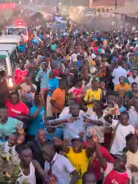 A total shut down was witnessed in Sironko Town, with shops closing and residents stepping out in large numbers, creating a rare moment of collective attention and community presence.”#fixingtheeconomymoneyinourpockets”