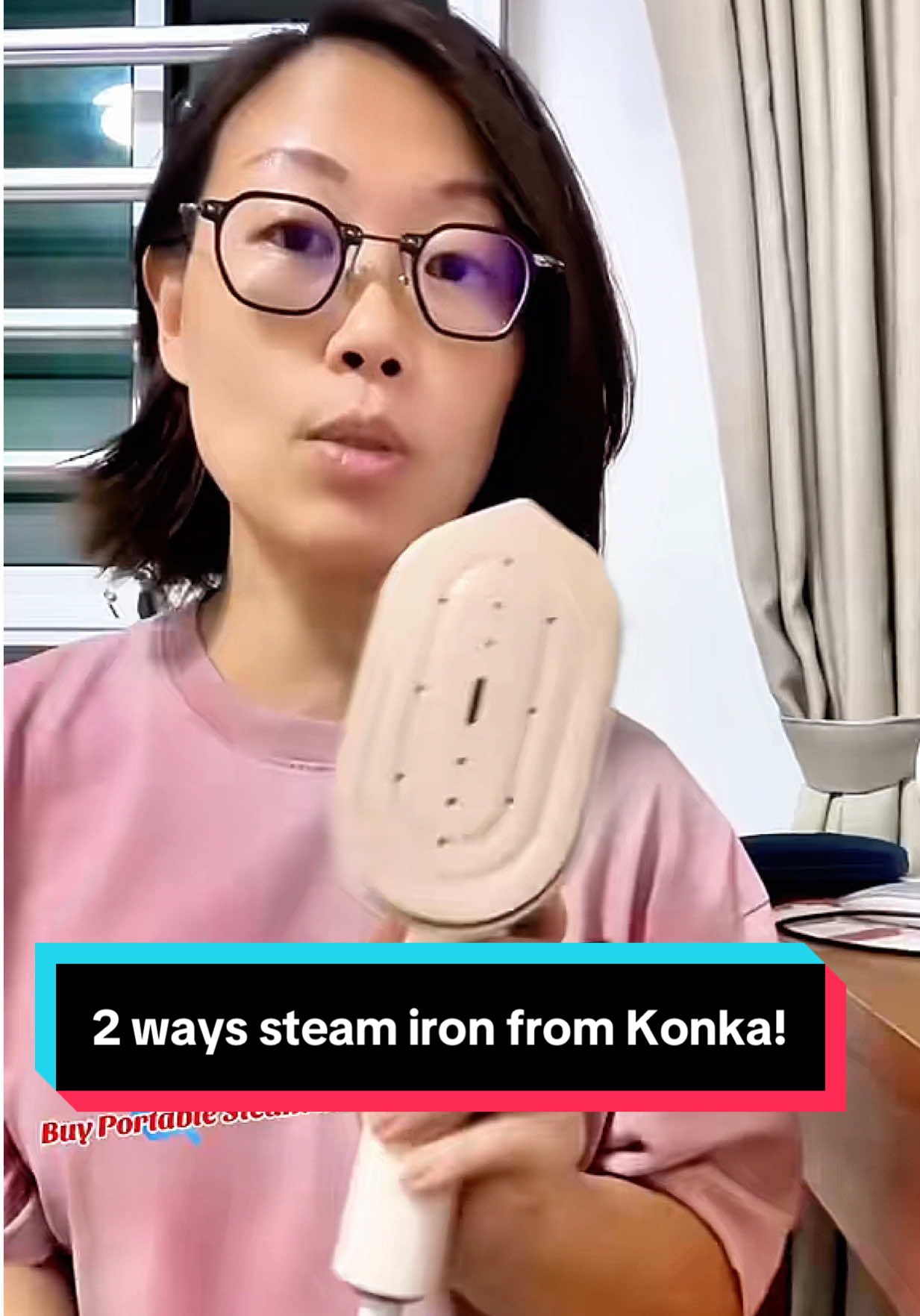2 ways steam iron can iron on the table or standing ironing #createtowin #techlisa #steamiron #konkairon 