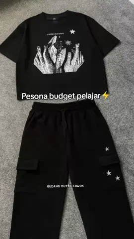 1 set ganteng nih pren🤩 #oneset #kaos #baggypants #onesetoutfit 