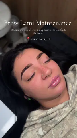 December brows = laminated, lifted, & living their best life ✨ $45 Brow Lami + $15 Maintenance appointment  | 📍Essex County, NJ  #njbrowartist #essexcountynj #njbrows #njbrowlamination #njbrowspecialist 