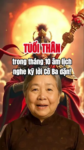 Tuổi Thân trong tháng 10 âm lịch này nghe kỹ lời cô #tuoithan #tuvisomenh #tamlinhhuyenbi #phongthuy #cobaphongthuy 