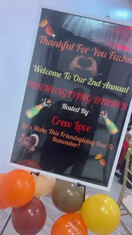 CREW LOVE 2nd ANNUAL FRIENDSGIVING 😎🥳🤩🫶🏾 GREAT VIBES, GOOD FOOD, AMAZING PPL 🟠🟤🔴 WE DID IT AGAIN. SEE YA NEXT YR 🦃🍁 DJ ROZAY & SILKTHECRIMINAL  DJ SMURF 🎧🎤 #fypシ #djs #mta #friendsgiving 