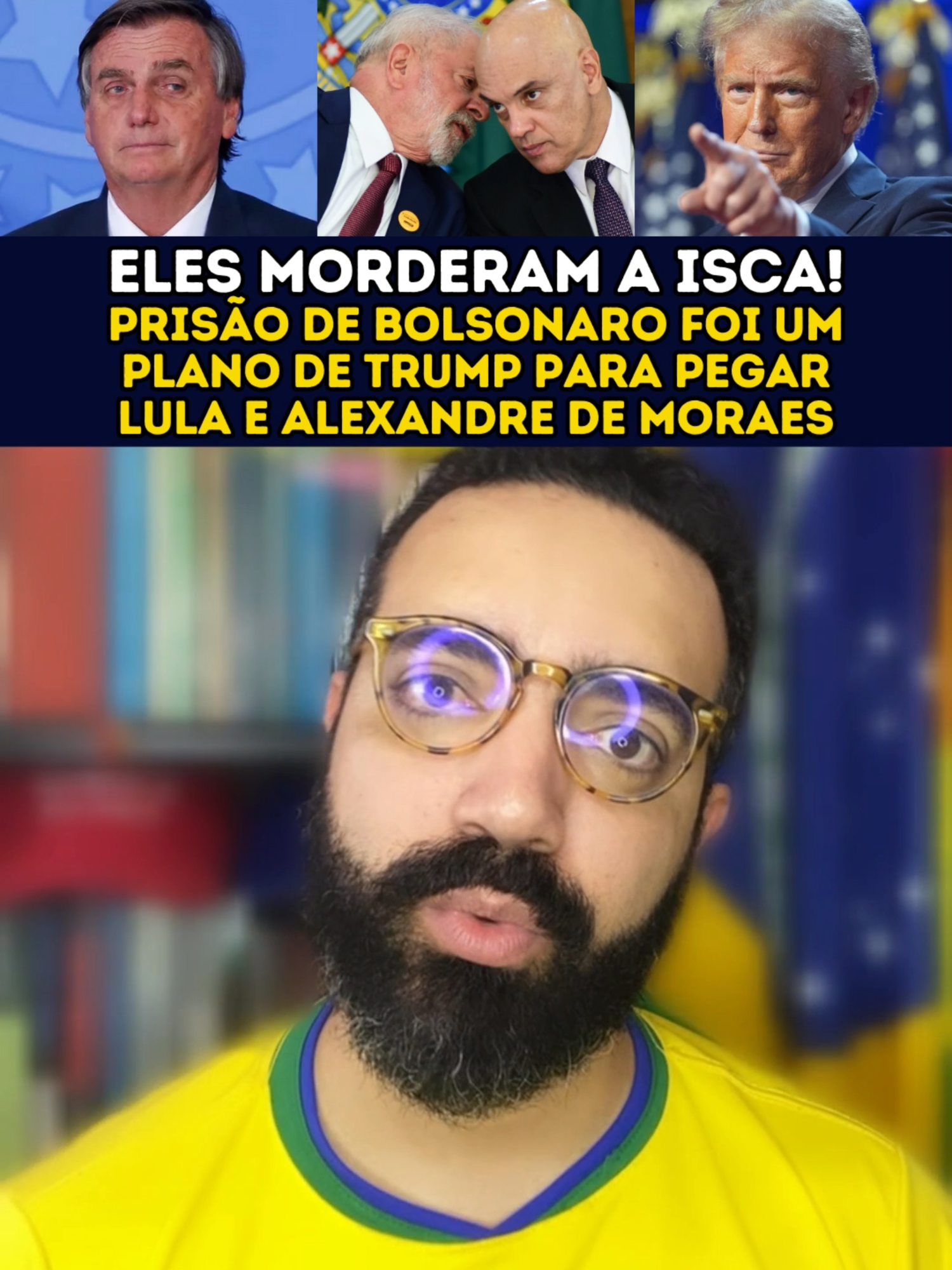 A PRISÃO DE BOLSONARO FOI UM PLANO DE TRUMP PARA PEGAR LULA E ALEXANDRE DE MORAES. *Este vídeo é uma obra de ficção. Qualquer semelhança com fatos reais, locais ou pessoas, vivas ou não, é mera coincidência.