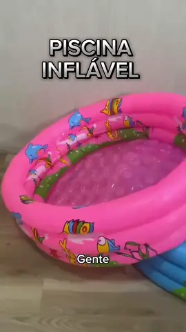 Piscina Infantil Inflável 60-100Cm 3 Gomos 3 Anéis Redonda Criança Bebe Alta Qualidade.  Link nos comentários
