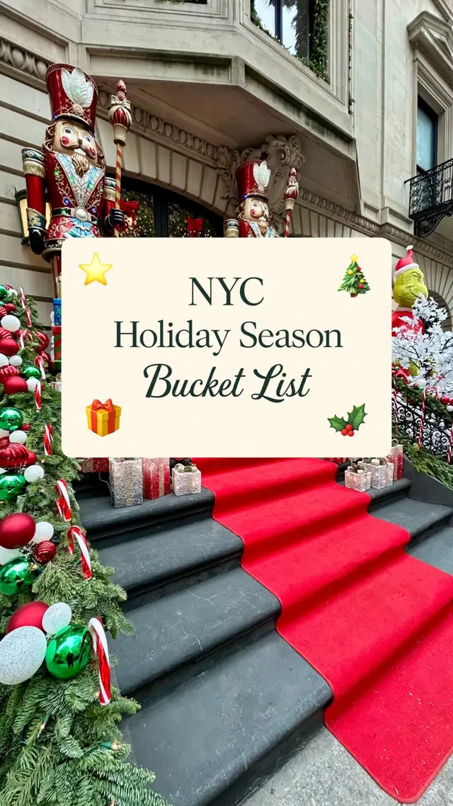 ✨ A cozy NYC winter checklist to make the season feel magical ✨ Let me know if you want a Part 2 and follow us for more all things holiday + winter around NYC ❄️ 🎄Save this for your winter plans!  #holidays #thingstodoinnyc #christmas #holidaysinnyc #newyork 