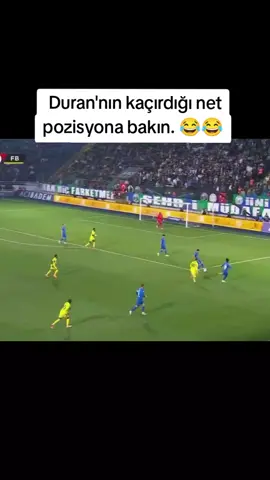 Jhon Duran'nın kaçırdığı pozisyon 😂 #duran #fenerbahce #rizespor 