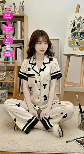 Bộ pijama nữ mềm mịn #bodonu #bopijama #quanaonuhottrend #thoitrangnuhoanglan #thoitrangnu 