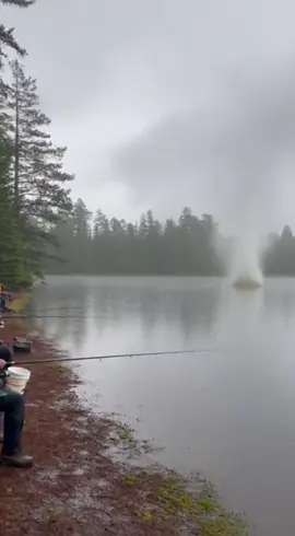 Lightning Strikes the Lake and All the Fish Jump Out ⚡️🐟#fyp #tiktok #foryou #foryoupage #viral 