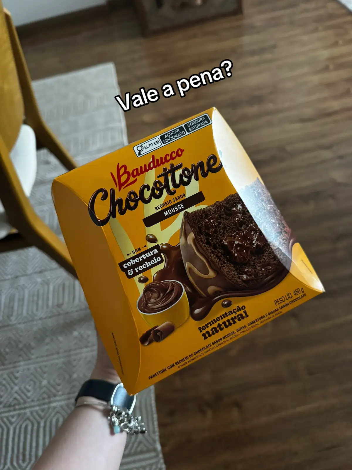 O que vocês acharam? 💁🏼‍♀️ #panetone #chocotone #mousse #bauducco #comendo 