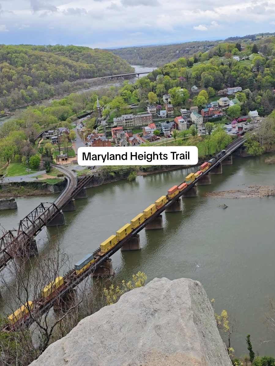 📍Maryland Heights Trail. The Maryland Heights Trail is a popular and historic hiking destination located in the Harpers Ferry National Historical Park, offering panoramic views of the town and the confluence of the Potomac and Shenandoah rivers.  The hike is considered moderately strenuous to strenuous, featuring rocky and steep sections, and is rich in Civil War history. #Hiking #trail #maryland #views #river 