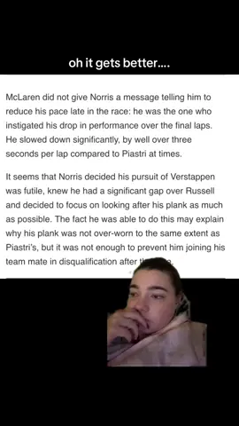 not like Lando mentioned the porpoising during the weekend… #lasvegasgp #f1tiktok #landonorris 