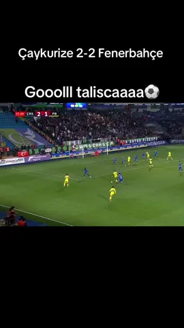 Fenerbahçe beraberliği yakaladı taliscaaa⚽️#fenerbahçe #çaykurizespor #gol #talisca #fyp 
