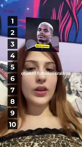 futbolcu siralayalim