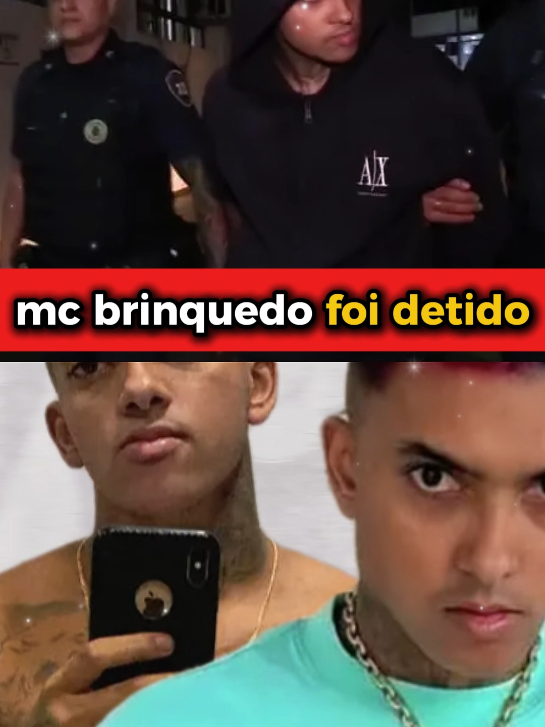 mc brinquedo detido em fuga #mcbrinquedo