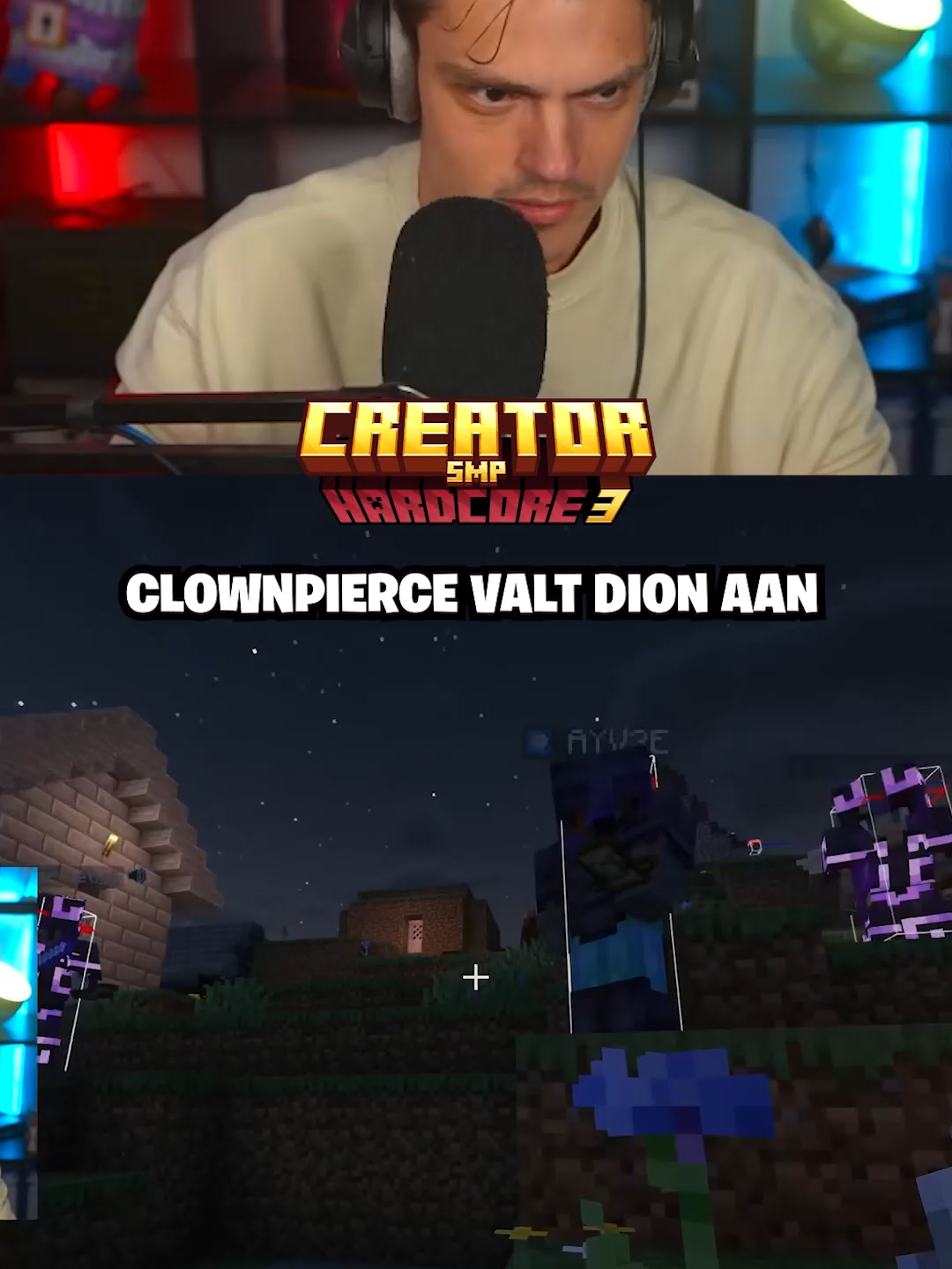 CLOWNPIERCE VALT MIJ AAN! #creatorsmp