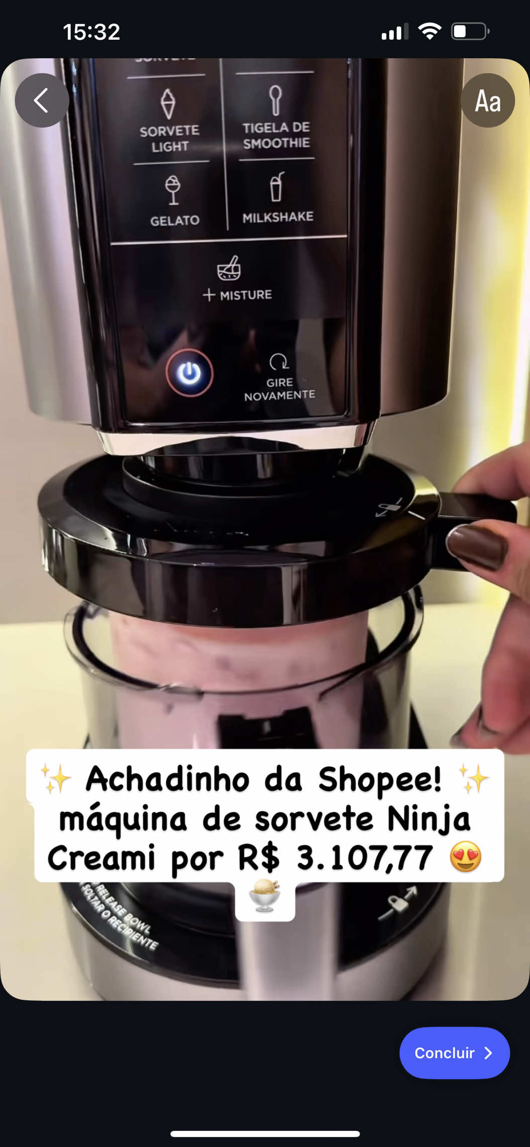 ✨ Achadinho da Shopee! ✨ A máquina de sorvete Ninja Creami por R$ 3.107,77 😍🍨 comente “eu quero” que eu te envio! 🧡🛒 #achadinhodashopee #ninjacreami #achadosdacozinha #shopeebrasil #dicadodia 