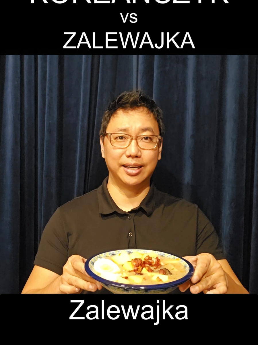 Koreańczyk vs Zalewajka #korea #polska #mukbang 