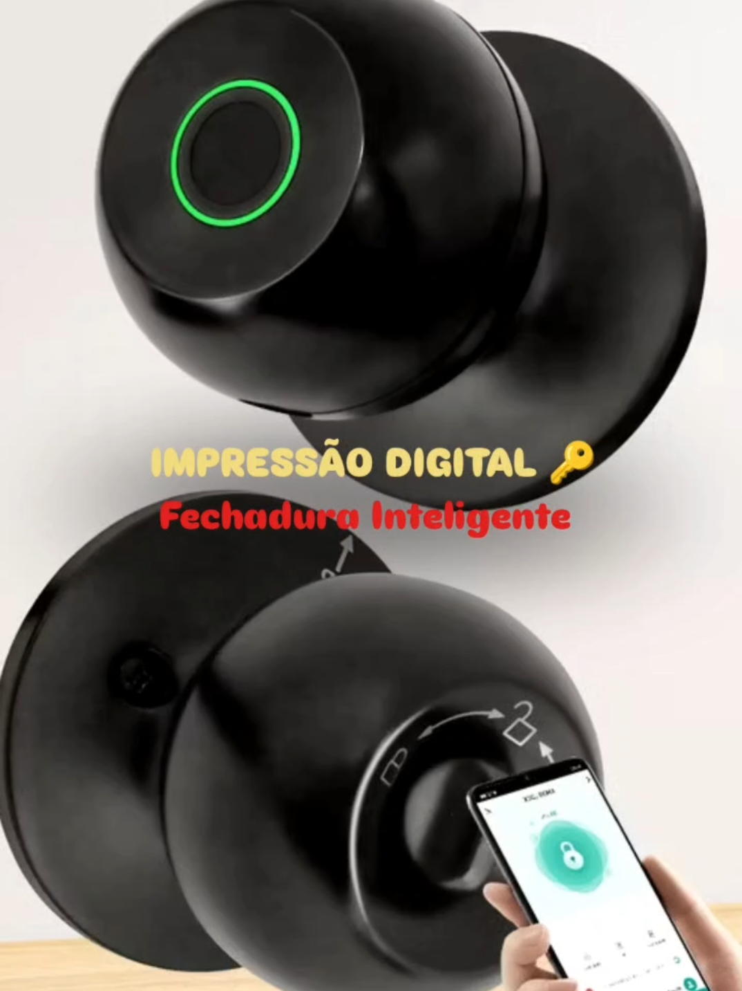 🔒 Fechadura Inteligente Tuya Smart Lock — abertura por impressão digital, Bluetooth e app, sem necessidade de chave! Segurança e tecnologia na palma da sua mão. 📱✨ #FechaduraInteligente #SmartLock #Tecnologia #CasaInteligente #Segurança   