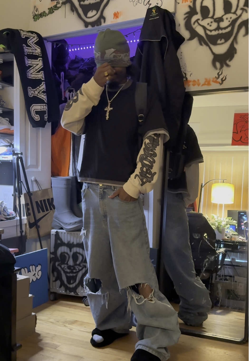 Let’s get fly RQ #fyp #fashiontiktok #streetwear #outfitinspo #baggyjeans #OOTD #baggy 