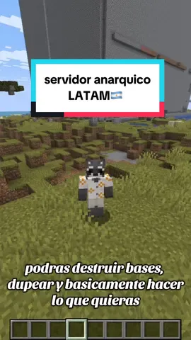 servidor anarquico vanilla.Minecraft java y bedrock Unete al discord del servidor. #Minecraft #minecraftarg #anarquico #servidoresdeminecraft #java 