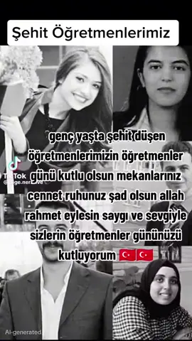genç yaşta şehit düşen öğretmenlerimizin öğretmenler günü kutlu olsun mekanlarınız cennet ruhunuz şad olsun allah rahmet eylesin saygı ve sevgiyle sizlerin öğretmenler gününüzü kutlarım 🇹🇷🇹🇷#keşfet 