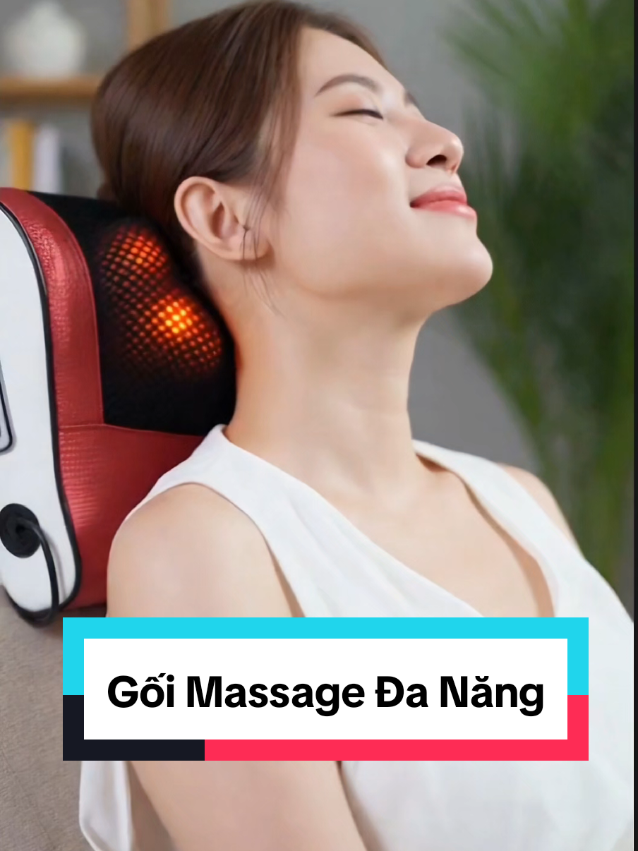 Gối Massage Cổ Vai Gáy Hồng Ngoại 20 Bi Xoay #shoptrieunhi #goimassage  #goimassagecovaigay  #goimassagehongngoai  #xuhuongtiktok 