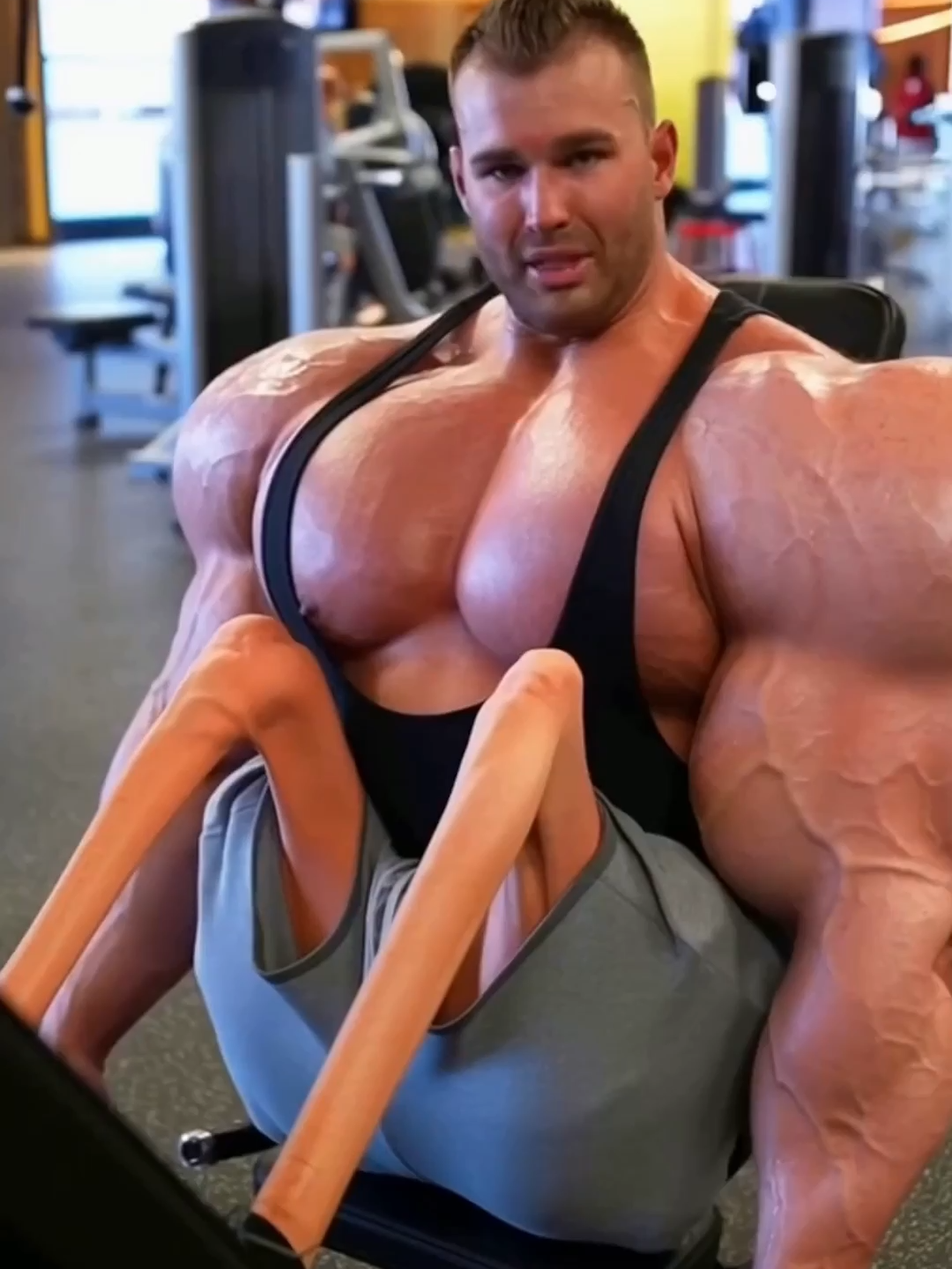 I swear I train my legs! Look...🤨  #gym#lagday #skipper #ai #funn #viral #fyp