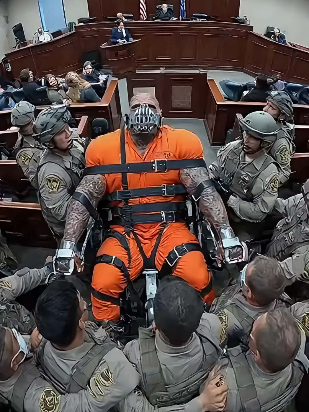 17,000 YEARS?! He absolutely LOST IT in court 😳🔥 Raw 8K CCTV — deputies had to form a wall to hold him back. #CourtroomCCTV #InmateOutburst #SentencingReaction #17000Years #CrimeTok #FearfeedUSA #ViralCourtroom #FYP #CourtMeltdown