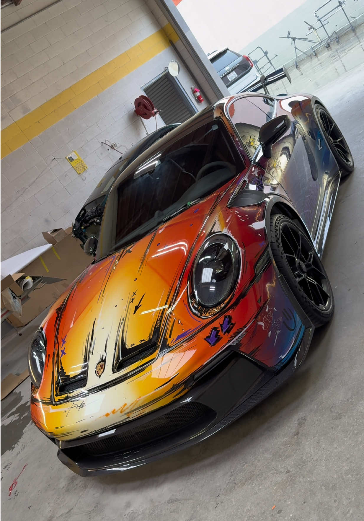 SEMA 2025 Artwork sata #stilbruchlack #artcar #comic #porsche #custompaint 
