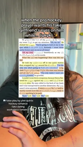 False Play by Yinn Quirós  - he falls first - sports romance - workplace romance - man obsessed - black cat x golden retriever  - hockey romance - fake dating  #BookTok #kindleunlimitedbooks #romancereads #fakedatingtrope #creatorsearchinsights 