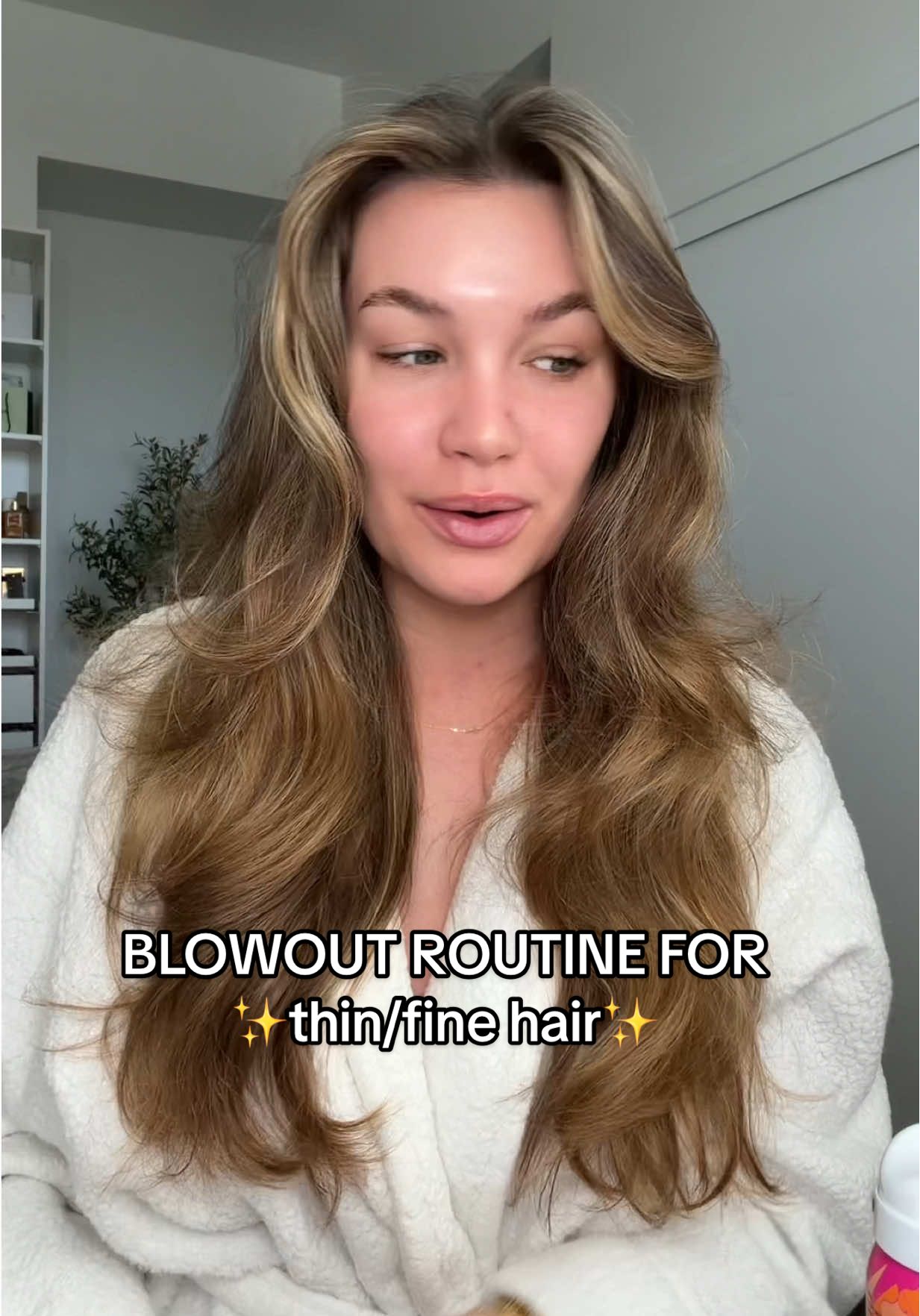 the only way I get my hair to have some sort of volume 🙌🏼#thinhair #blowoututorial #blowout #hairhealth #hairstyletutorial 